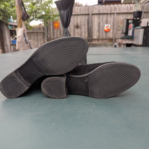 Tall black, leather & suede boots by Vince Camuto size 8.5 or 38 1/2 - Picture 4 of 7